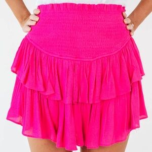 The Impeccable Pig Pink Ruffle skirt size S